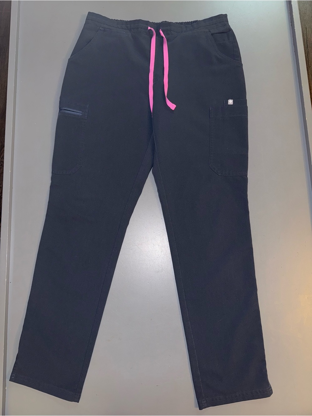 FIGS Night Sky Yola Pink Drawstring Scrub Pants